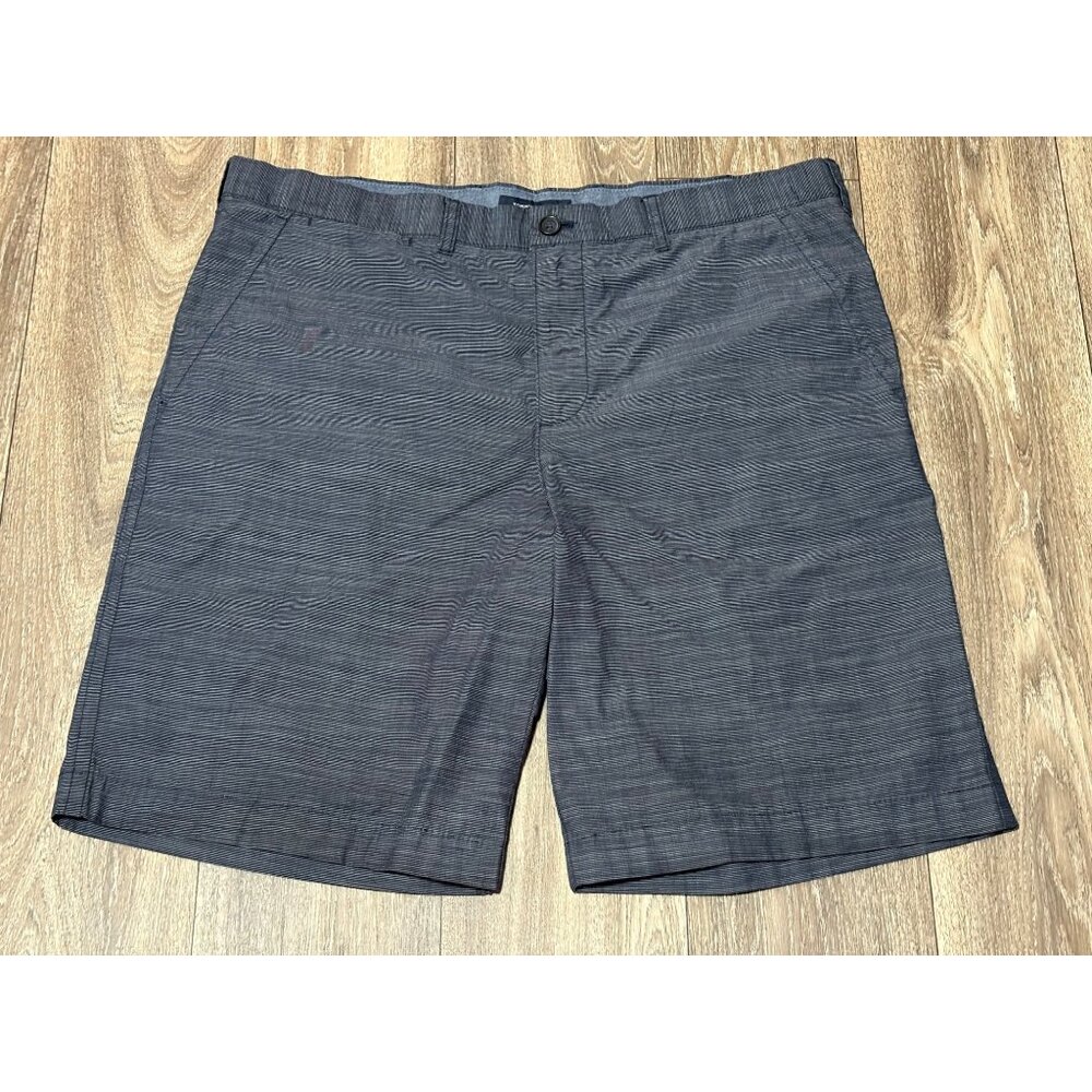 TOMMY HILFIGER MENS CASUAL CHINO SHORT NAVY SIZE 38 BUTTON POCKETS 100% COTTON